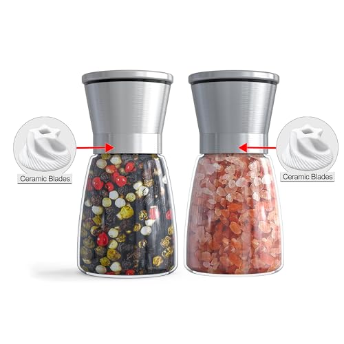 Salt and Pepper Grinder Set (12 Ounce)