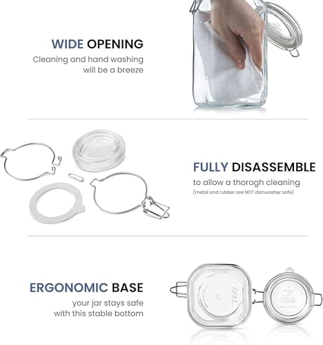 Fido Glass Jars (2 Count)