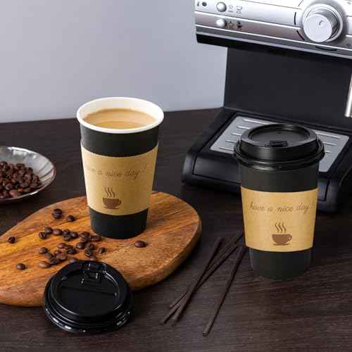 12 oz Coffee Cups 50 Pack (50 Count)