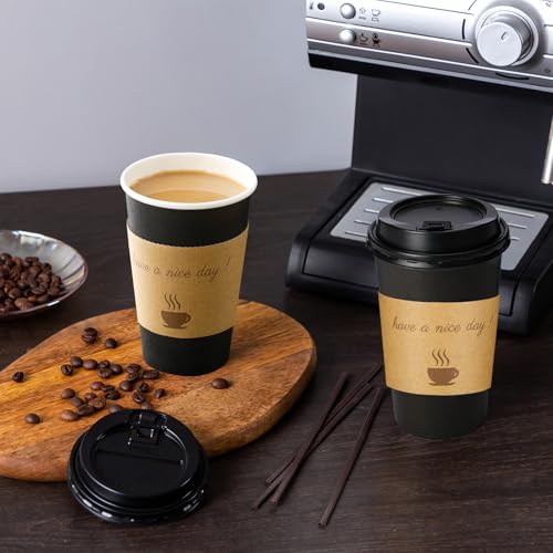 100 Pack 12 oz Coffee Cups (100 Count)