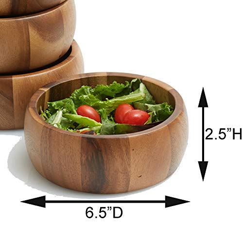 Woodard & Charles Acacia Wood Large Ind. Salad Bowls (48 Count)