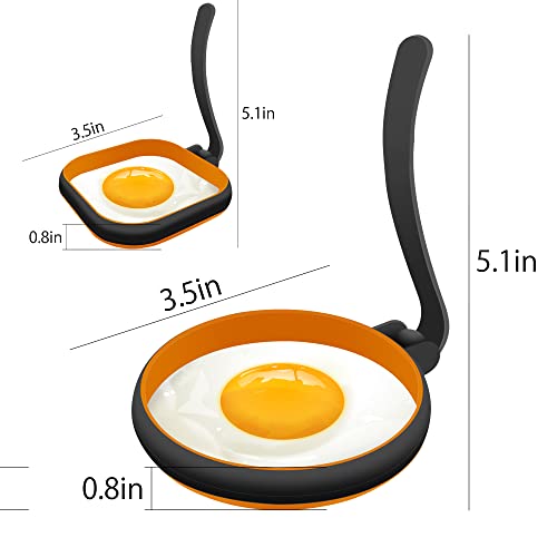 Silicone Egg Rings For Egg Mcmuffins Maker (4 Count)
