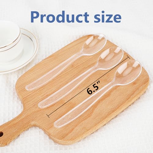 3000 Count Clear Plastic Spoons Heavy Duty