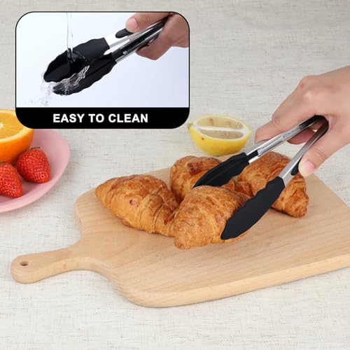 Mini Silicone Kitchen Tongs for Cooking