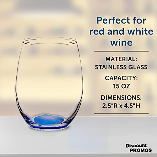 Stemless Wine Glasses in Bulk by ARC Perfection (10 Count)