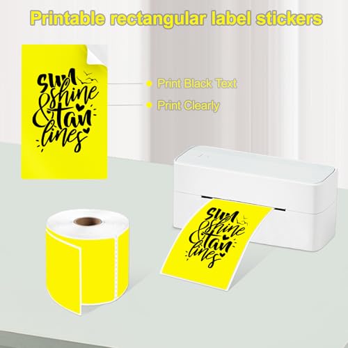 300per Roll 3 X 5 Inch Printable Rectangle Color Coding Labels