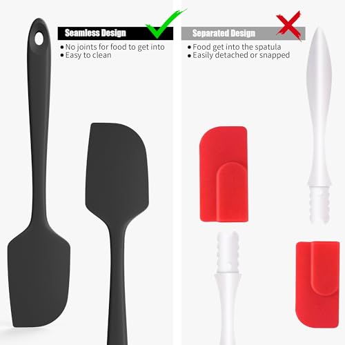600°F Heat Resistant Silicone Spatula Scrapers (3 Count)