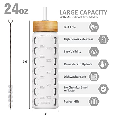 24oz Glass Water Bottle