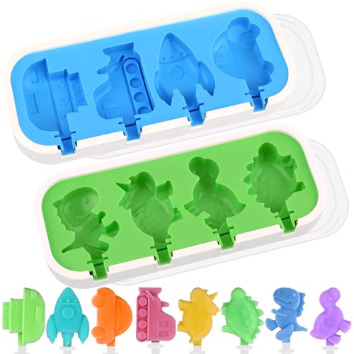 2 Pack Silicone Popsicle Molds