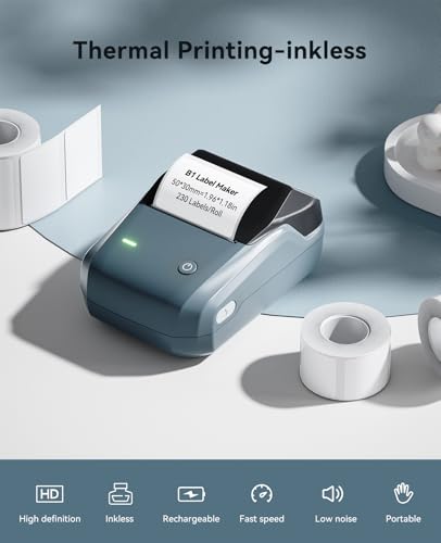 B1 Label Maker Machine with 3 Tapes