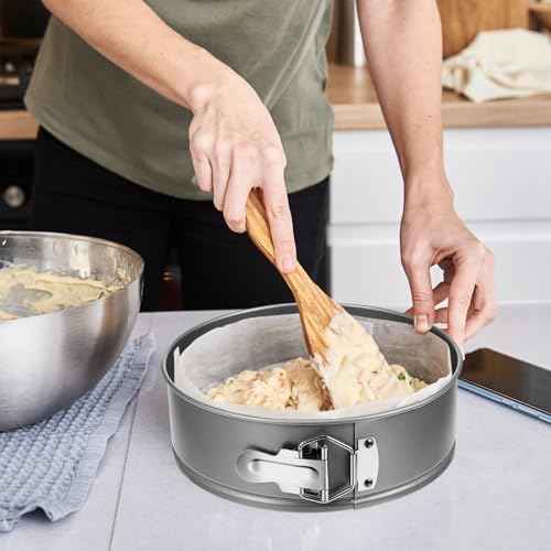 4 Pcs 7 Inch Non Stick Springform Pans Cheesecake Pans (4 Count)