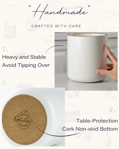 Large Utensil Holder for Kitchen Counter