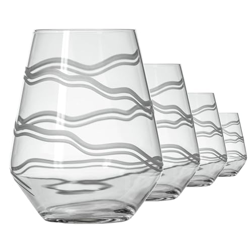 Good Vibrations Stemless Wine Glass (4 Count)