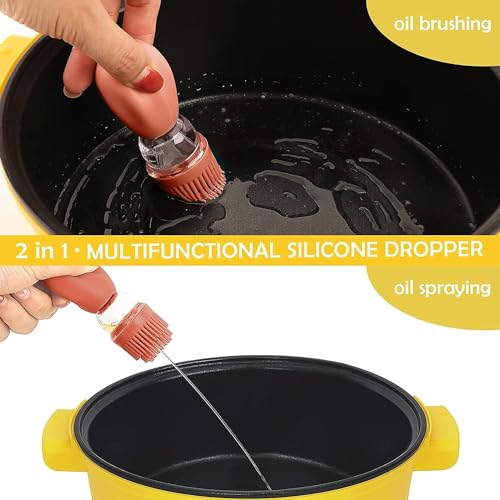Oil Dispenser Bottle with Silicone Brush
