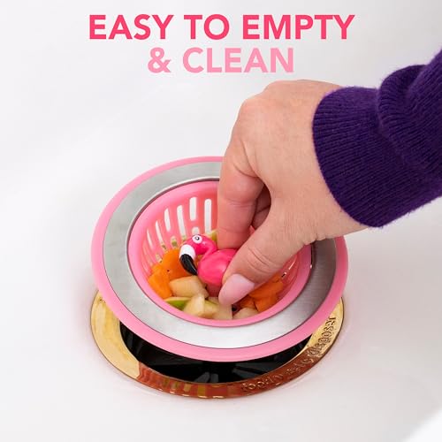 Flamingo Kitchen Sink Strainer Basket Garbage Disposal Drain Cover