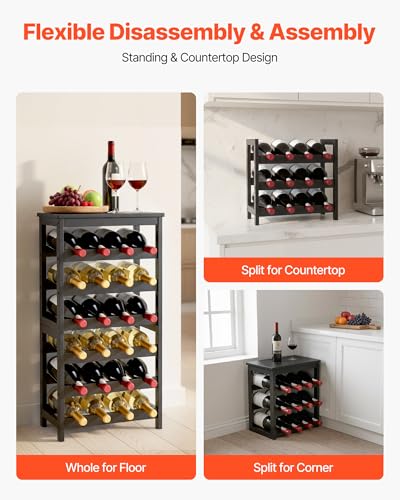 24 Bottle Detachable Wine Rack