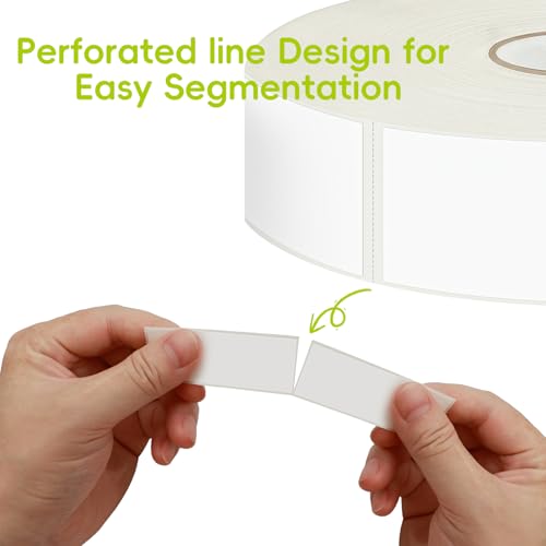 600 Blank Removable Freezer Labels with Perforation Line for Easy Distribution and Use. Waterproof and Oil (600 Count)