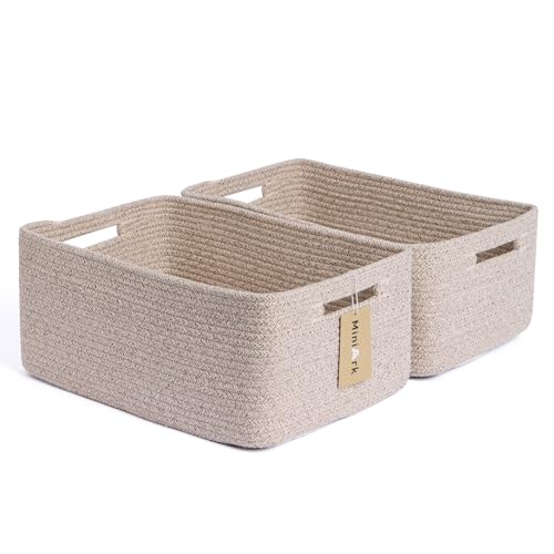 Large Storage Baskets for Shelves (2 Count)