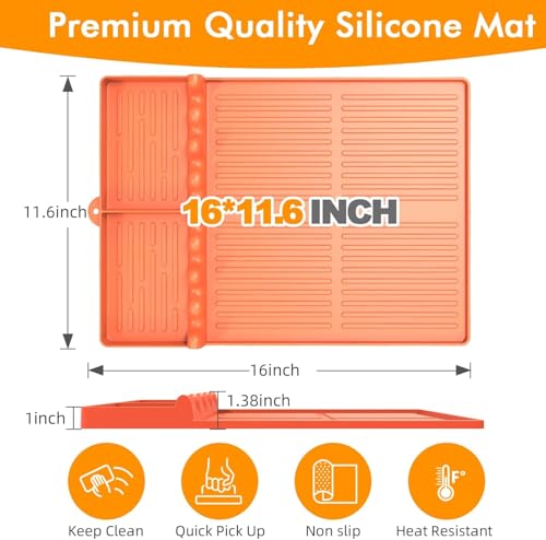Silicone Griddle Tool Mat for Flat Top Grills (2 Count)
