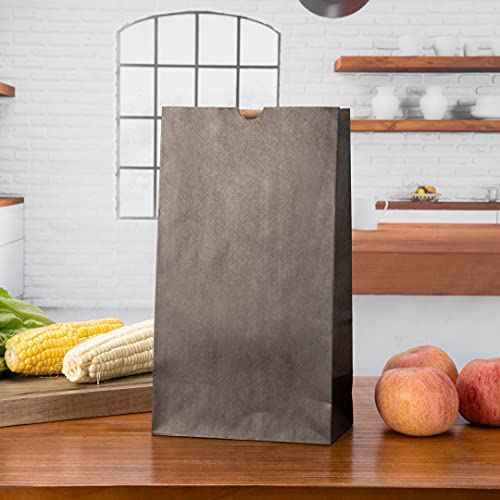 Bag Tek 12lb Paper Bags 100 Disposable Lunch Bags (100 Count)