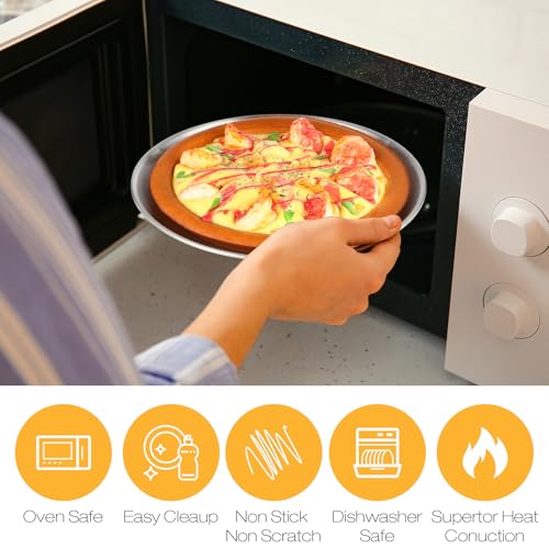 6 Pieces Silver Pizza Pans 10 Inch Bakeware (6 Count)