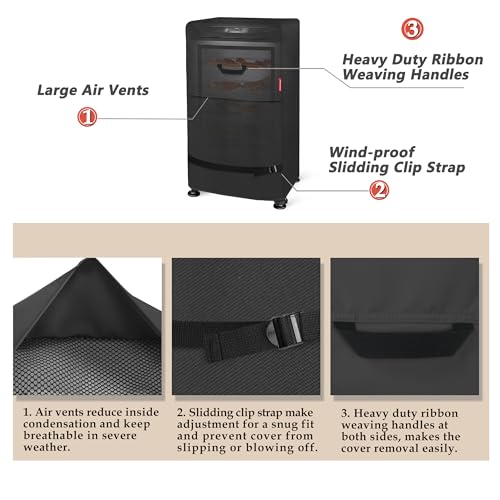 40 inch Outdoor Smoker Cover 26W x 23D x 43H inch
