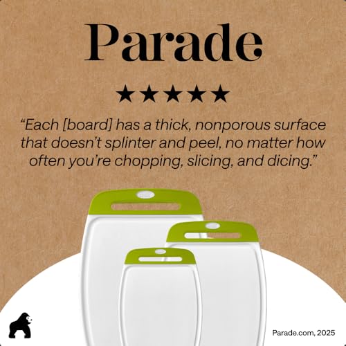 BPA Free Reversible Kitchen Cutting Board (3 Count)