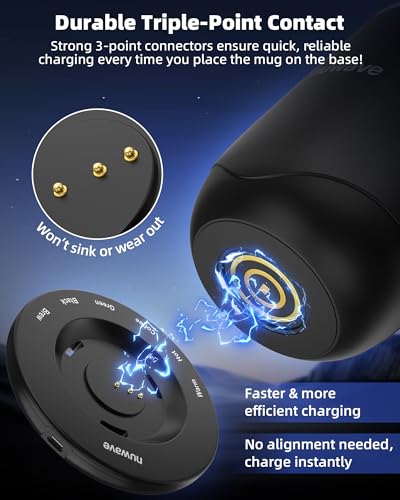 Smart Heated Coffee Mug with Custom Brew Modes