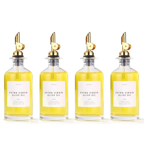 Glass Olive Oil Cruet Set (4 Count)