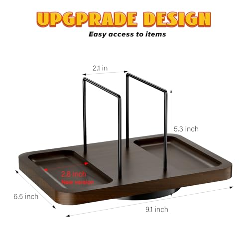 Rotating Napkin Holder for Table with Salt and Pepper Shakers Caddy