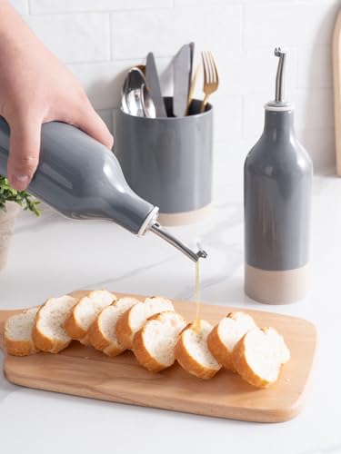 16oz Ceramic Oil Dispenser Bottle (2 Count)