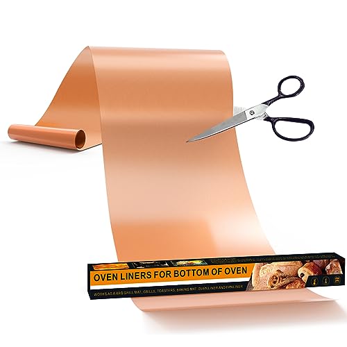 75 Inch Roll Reusable Copper Oven Liners for Bottom of Oven