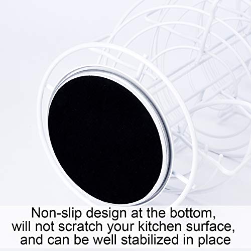 Spiral Design Metal Egg Skelter Dispenser Rack
