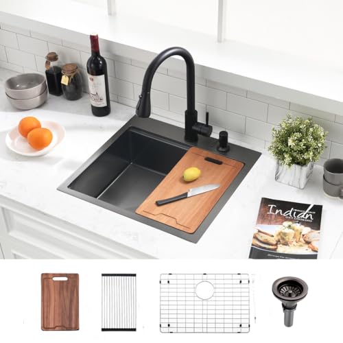 20 inch Black Drop in Bar Sink