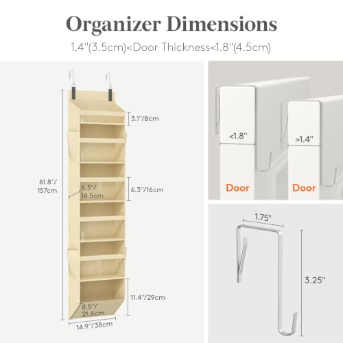 1 Pack Over the Door Organizer