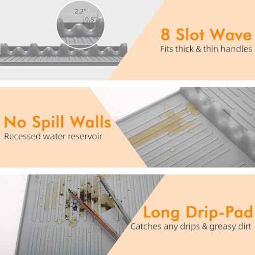 Silicone Griddle Tool Mat for Blackstone and Weber (2 Count)