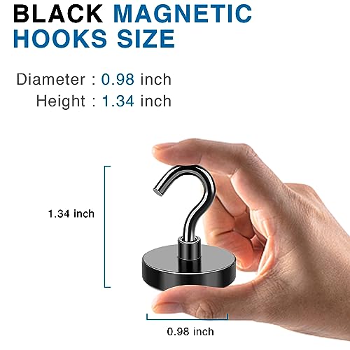 Magnetic Hooks Magnet Hook for Cruise Cabins 85LBS Essentials 6P (6 Count)