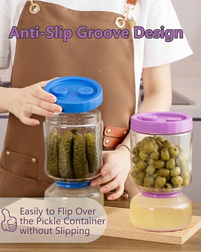 Pickle Jar with Strainer Flip (2 Count)