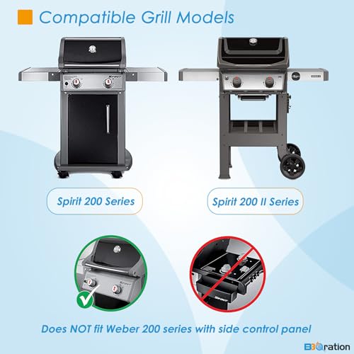 7637 17.5" Grill Grates Replacement for Weber Spirit I & II 200 Series