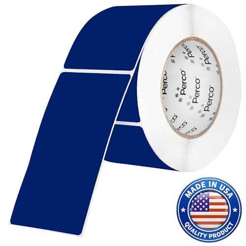 Dark Blue 3x5 Inch Perforated Sticker Labels