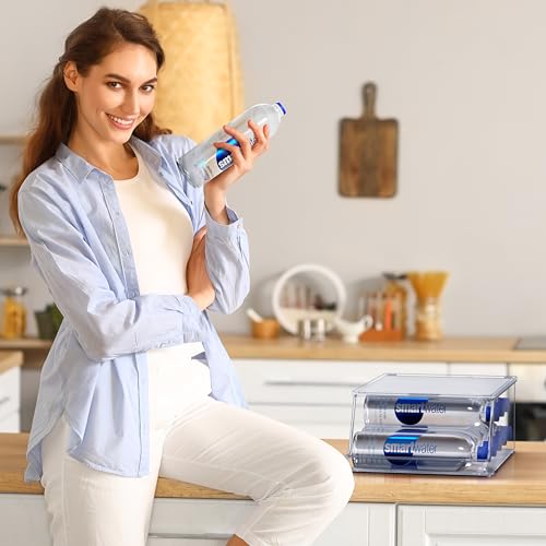 Water Bottle Organizer for Refrigerator & Pantry (4 Count)