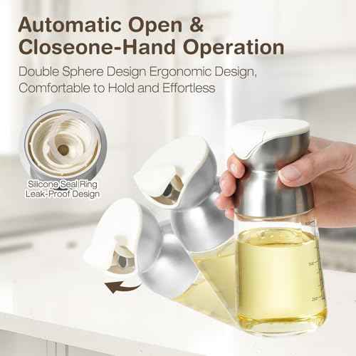 Oil Dispenser for Kitchen 9 Ounce Salad Dressing Container