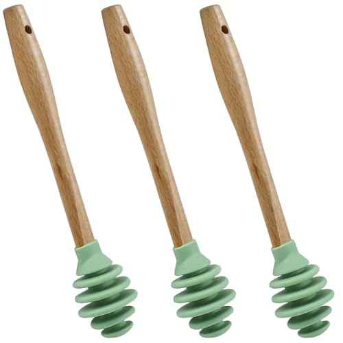 3 Pack Silicone Honey Dipper Sticks