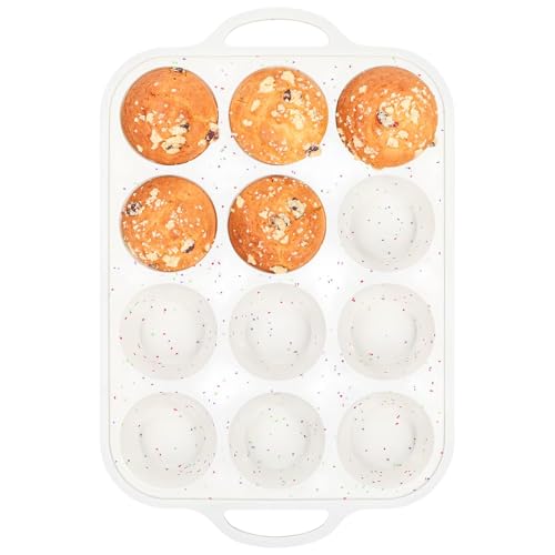 Silicone Muffin Pan for Baking with Metal Reinforced Frame
