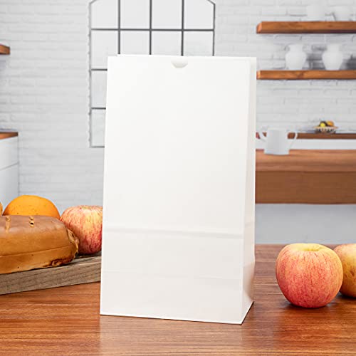 Bag Tek 12lb Paper Bags 100 Disposable Lunch Bags (100 Count)