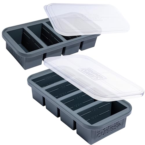 1 Cup Silicone Soup Freezer Molds with Lids (2 Count)