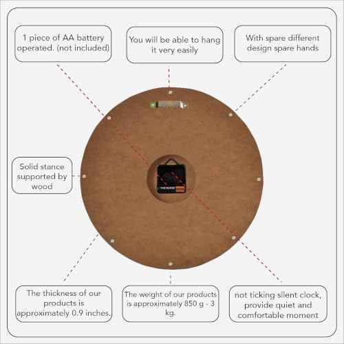 Handmade Copper Wall Clock Artisan Touch in Every Piece