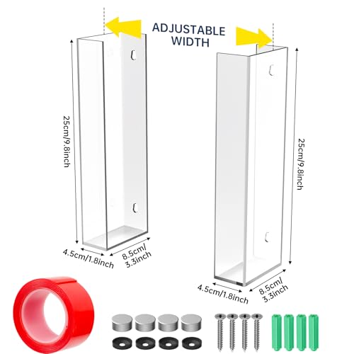 2 Tier Clear Acrylic Glove & Tissue Box Holder Dispenser (2 Count)