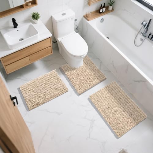 Bathroom Rugs Non Slip Washable 32x20 Inch