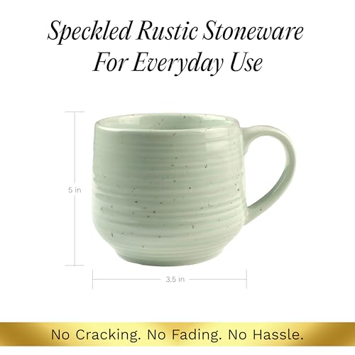 Siterra Artist's Blend 17 oz. Stoneware Mug Set (4 Count)